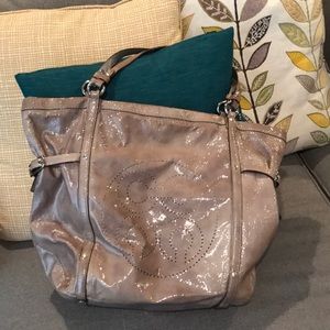 Coach Patent Leather Tote Bag